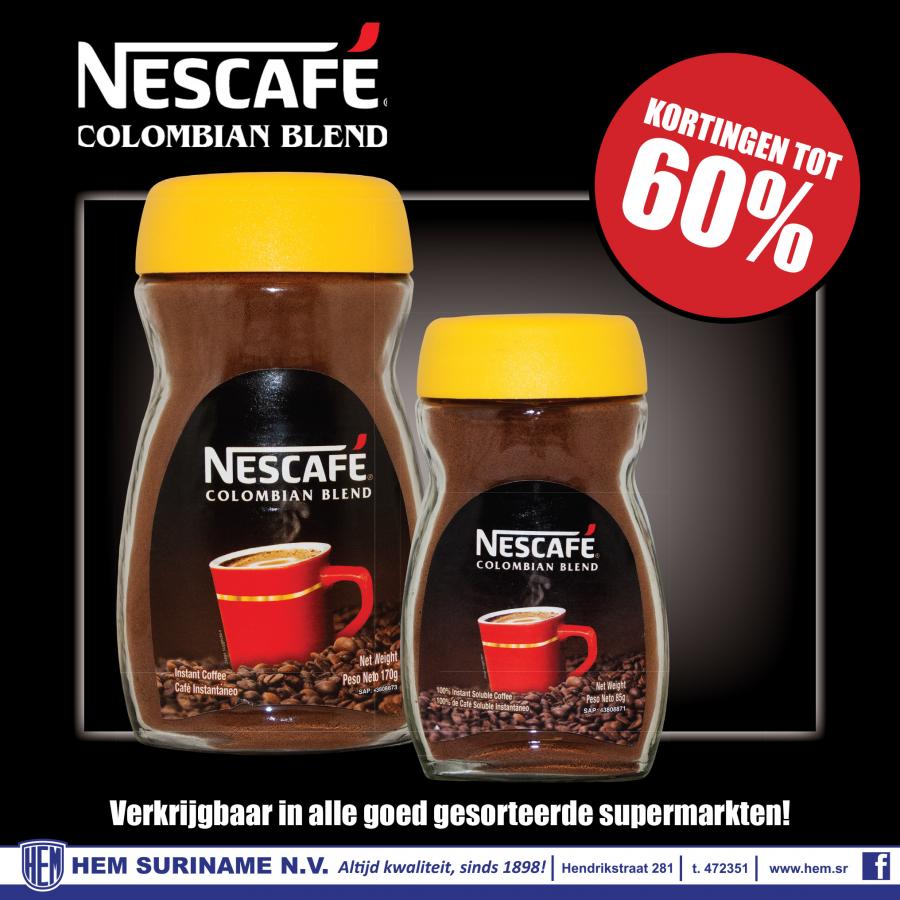Nescafe Colombian Blend korting
